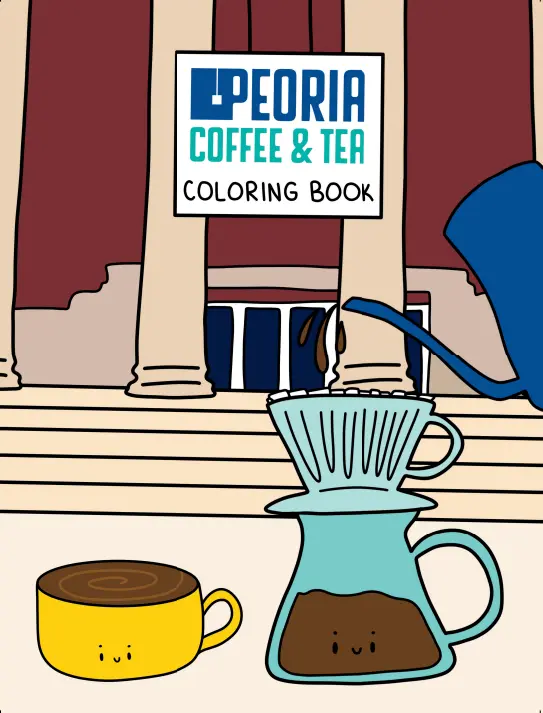 Peoria Coffee & Tea Coloring Book